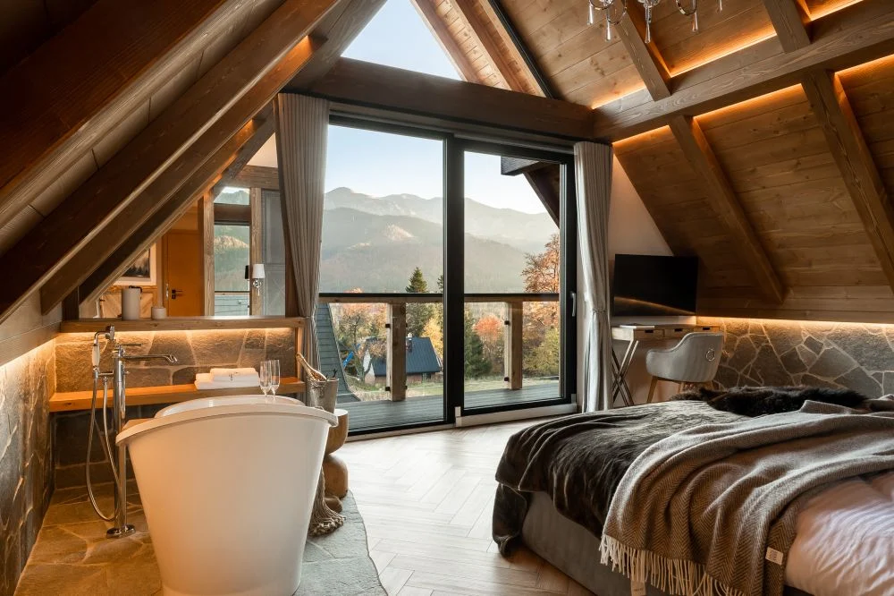 pokój dwuosobowy z wanna i widokiem Bajeczny widok NR 3